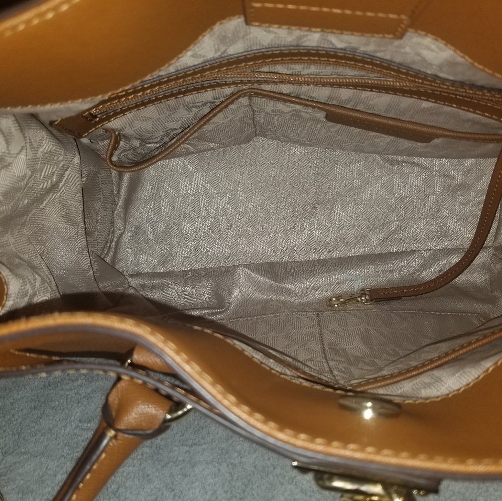 Michael Kors Hamilton Saffiano Leather Satchel - Picture 10 of 12